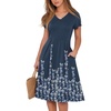 Navy Blue Floral