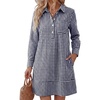 Navy Blue White Plaid