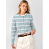 image:imageANRABESS Cardigan Sweaters for Women Button Up 2026 Fall OutfitsBlue White Stripe