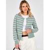 image:imageANRABESS Cardigan Sweaters for Women Button Up 2026 Fall OutfitsGreen White Stripe