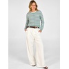 image:imageANRABESS Cardigan Sweaters for Women Button Up 2026 Fall OutfitsGreen White Stripe