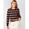 image:imageANRABESS Cardigan Sweaters for Women Button Up 2026 Fall OutfitsRed Apricot Stripe