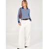 image:imageANRABESS Sweaters for Women Polo Collared Knit Long Sleeve PulloverRoyal Blue White Stripe