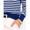 image:imageANRABESS Sweaters for Women Polo Collared Knit Long Sleeve PulloverRoyal Blue White Stripe