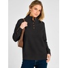 image:imageANRABESS Womens Long Sleeve Striped Turtle Neck Collared SweatersBlack