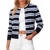 image:imageANRABESS Cardigan Sweaters for Women Button Up 2026 Fall OutfitsDeep Blue White Stripe