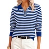 Royal Blue White Stripe