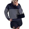 Navy Blue White Stripe