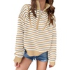 Striped White Khaki